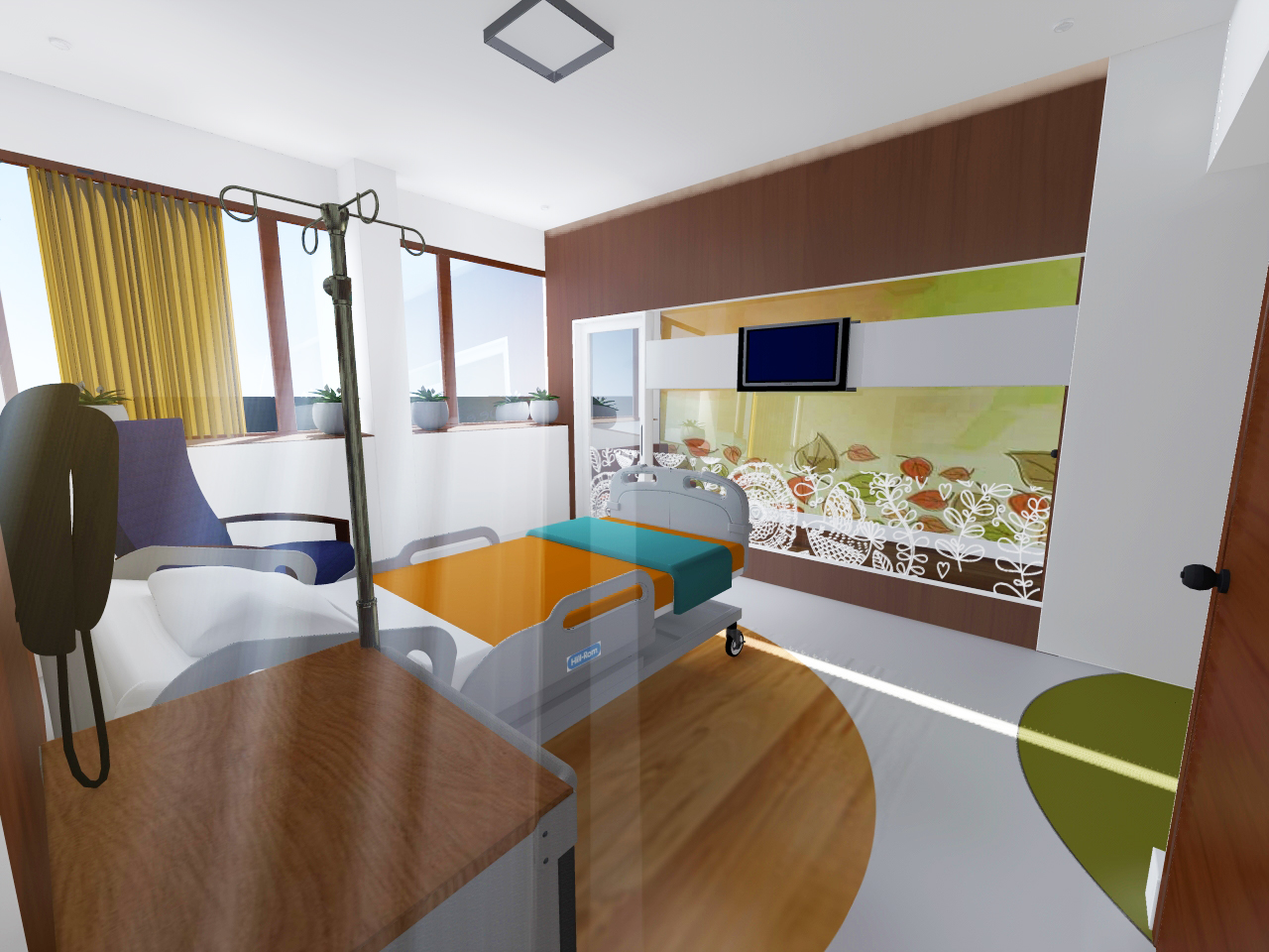 个性化单间病房设计方案-11