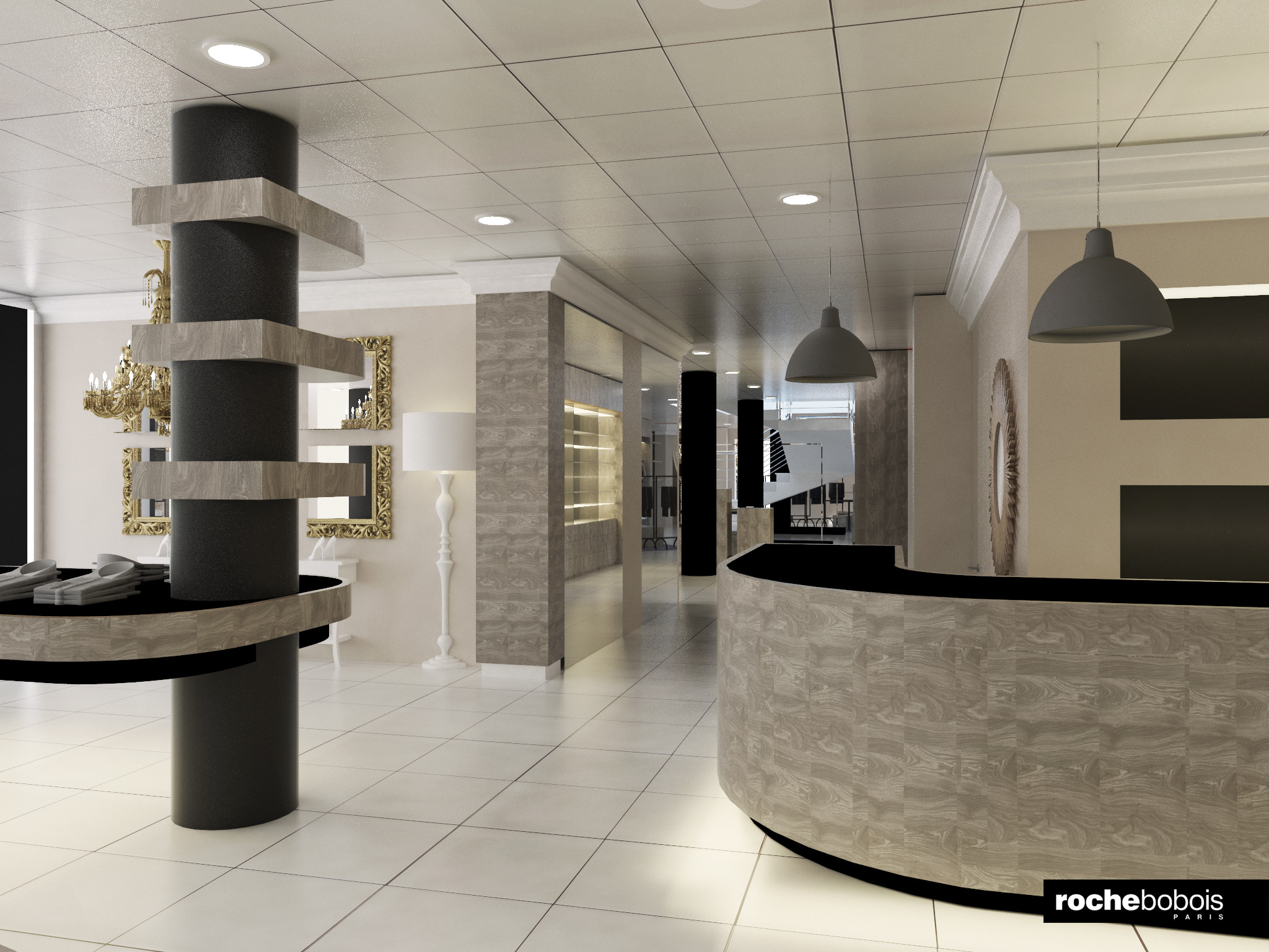 三层 600 平米展示空间的室内设计佳作-6