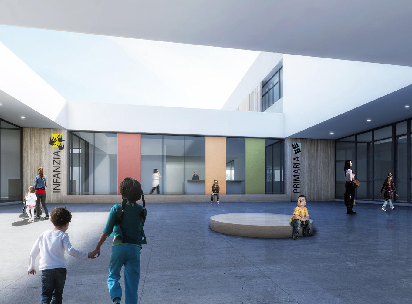 托儿所与小学综合体 · 绿色公共空间与教育的完美融合-3