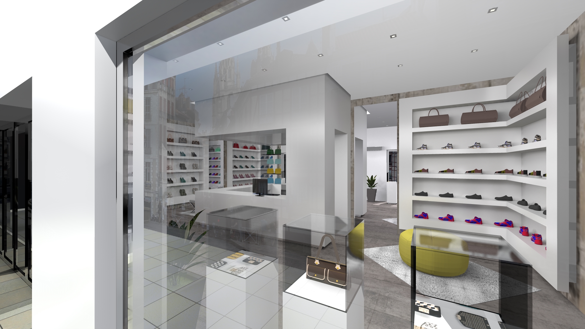 定制鞋店的室内设计魅力（Render · Interior Design）-11