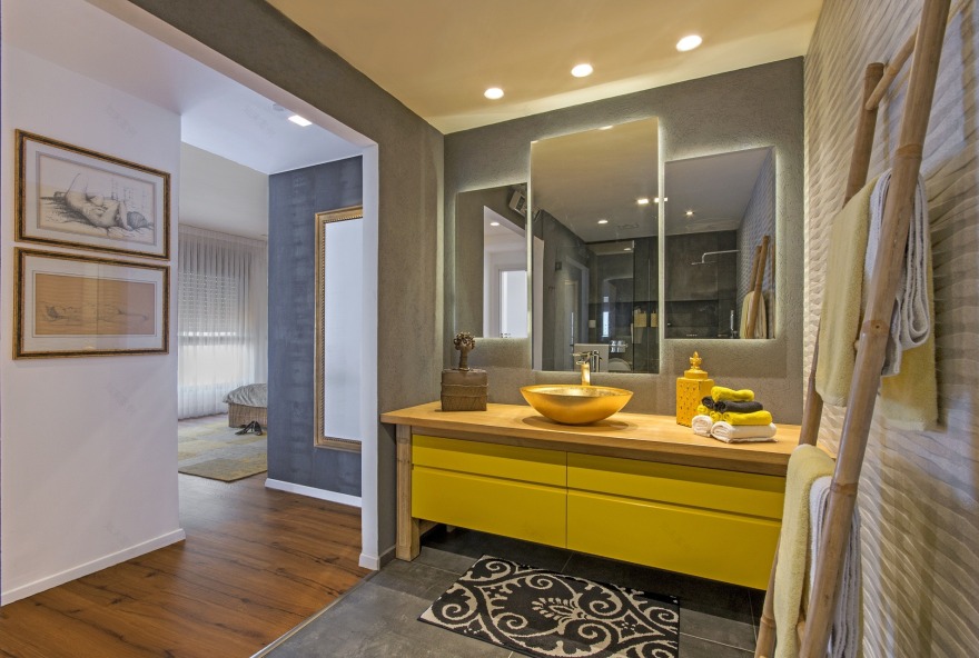 2016 年完成的 Hod Hashron 顶层公寓室内设计-1