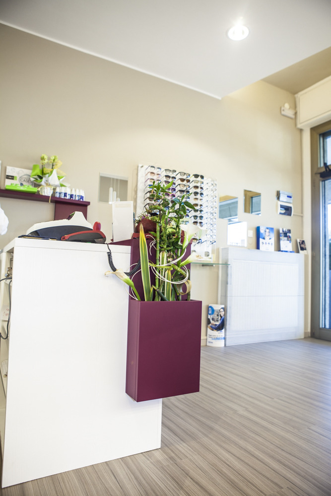 自然绿意融入的定制家具光学商店设计-8