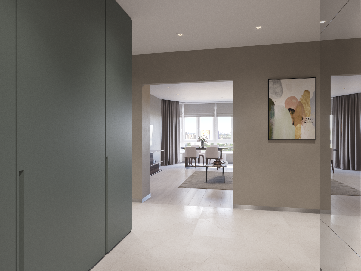 乌克兰基辅 106 平米现代公寓设计-2