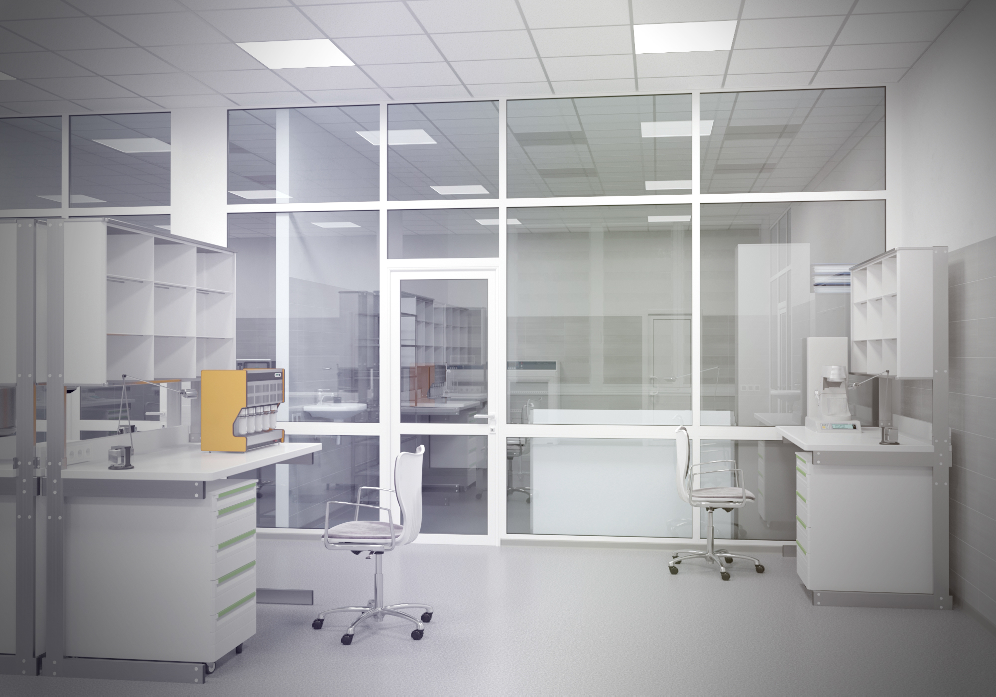 实验室室内设计，专业与美感的完美结合-1