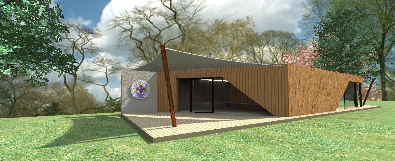 2017 年木结构新 Scouts 总部室内设计-1