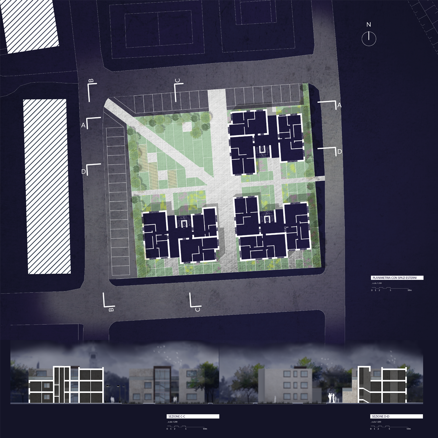 意式郊区社交住宅的绿色共生设计-4