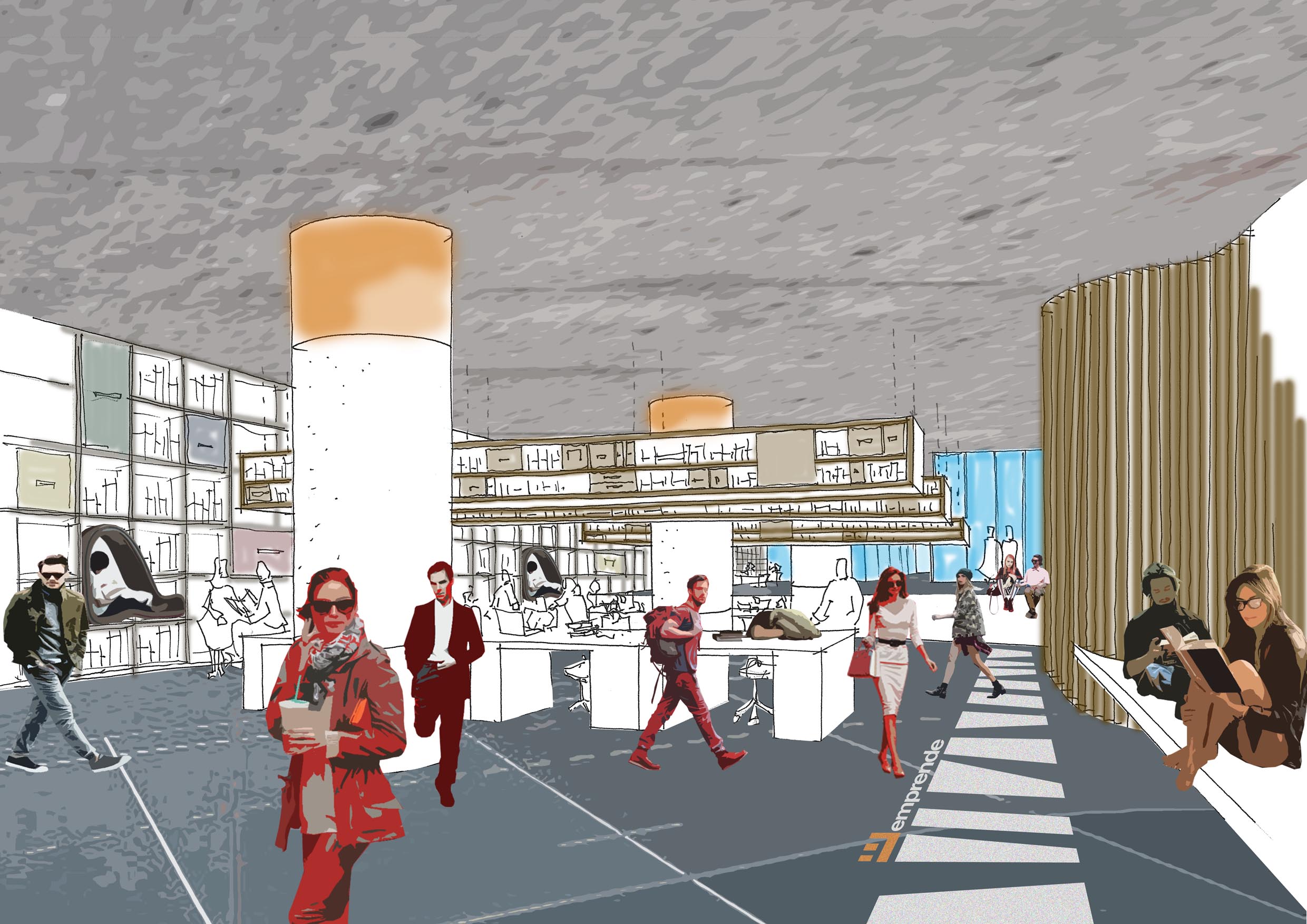 帕帕加约大道联合办公空间-8