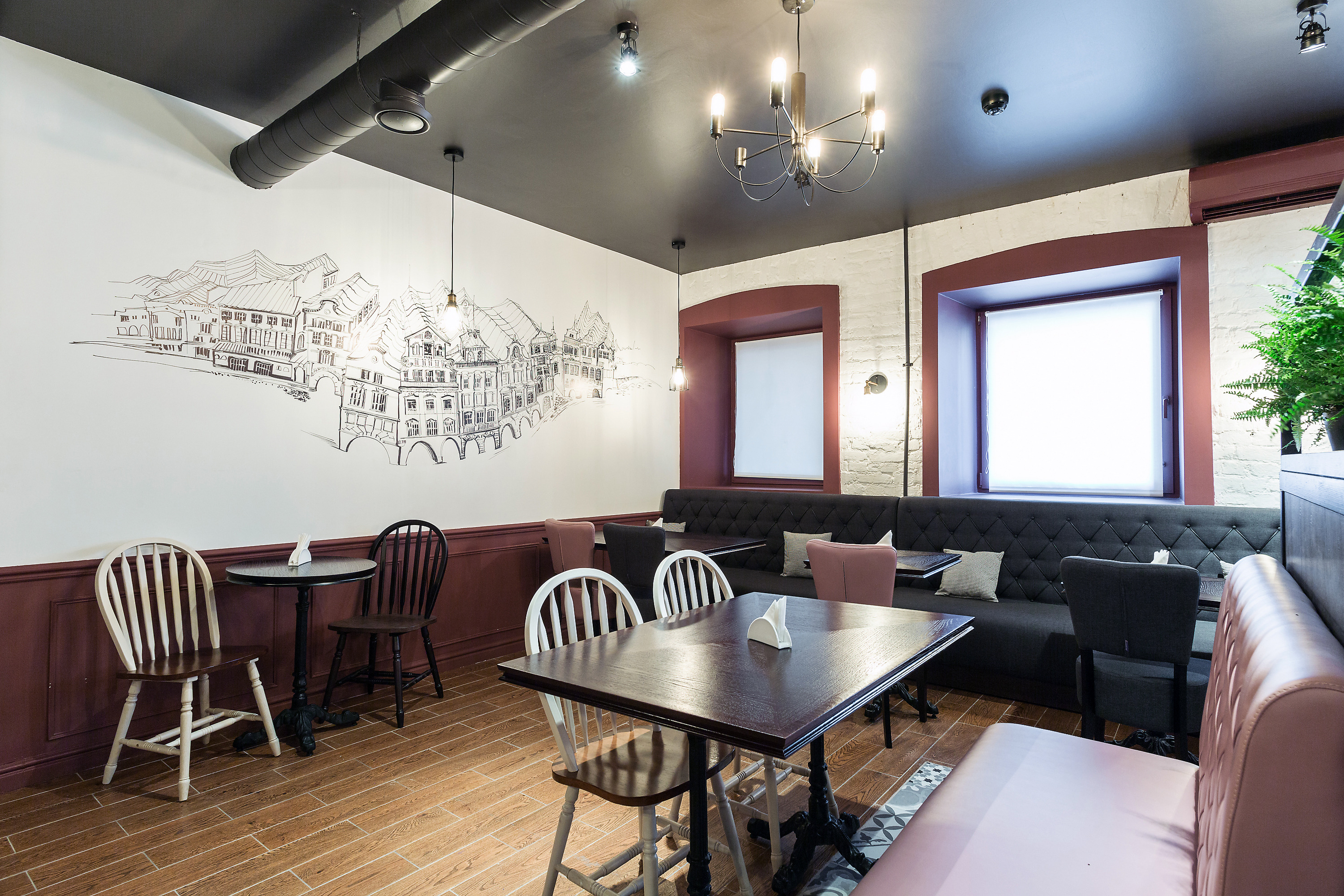 历史砖石与深色调的完美结合，打造温馨咖啡馆空间-13