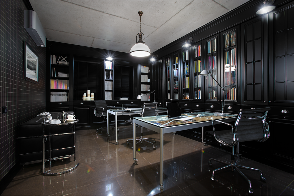 基辅魅力公寓变身 60 年代伦敦风办公室-1