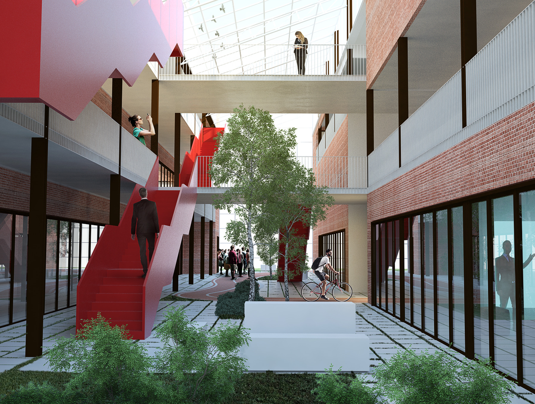 重塑工业遗址，绿色环保办公楼设计-5