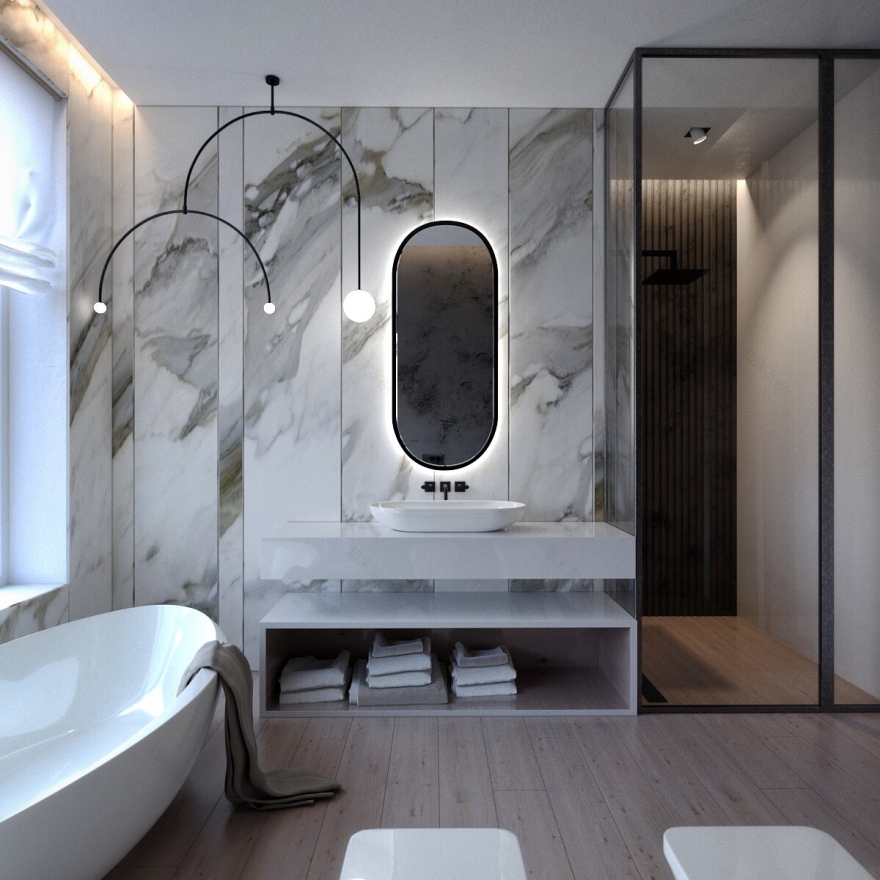 乌克兰极简私人住宅设计-9