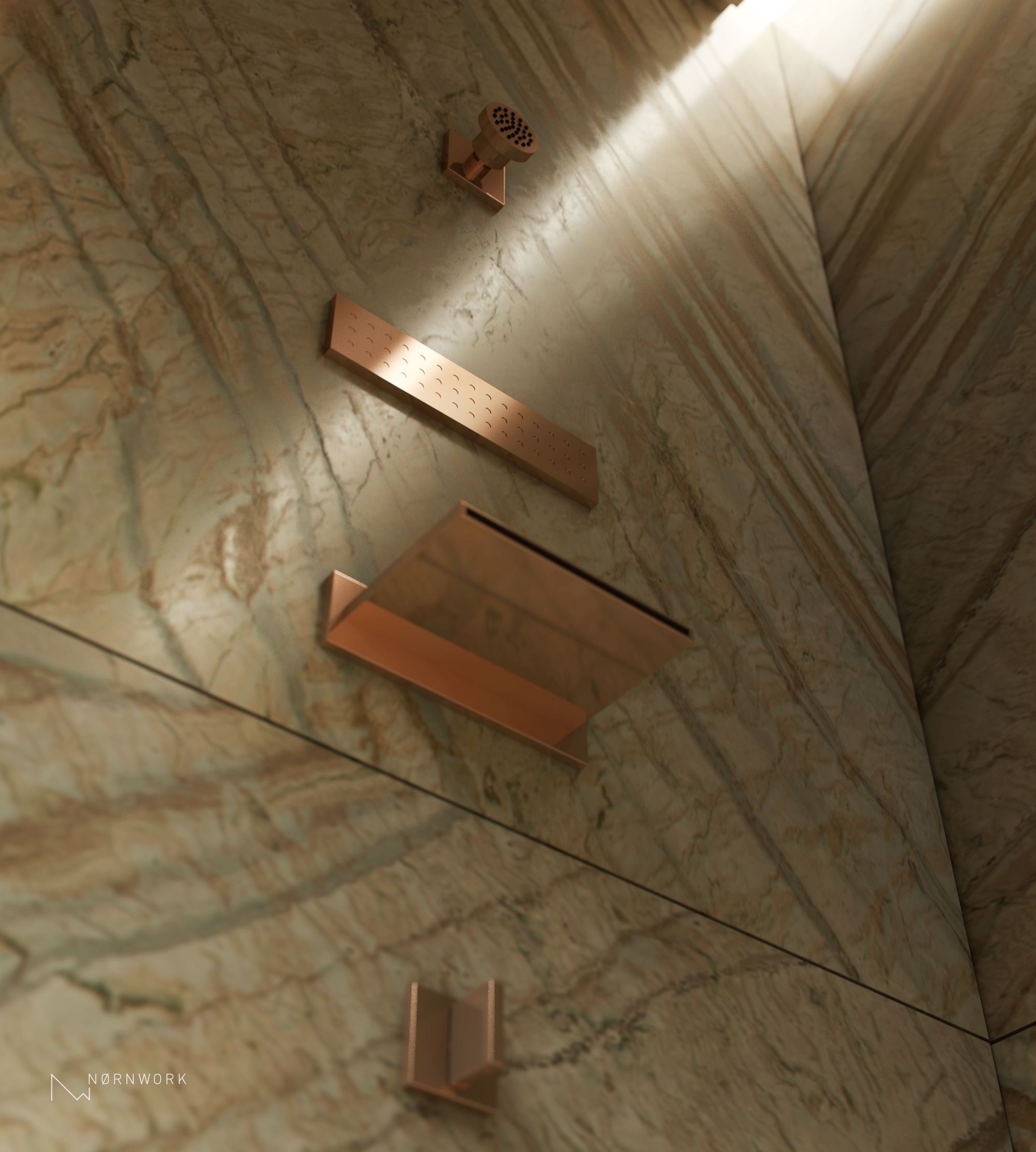 温馨浴室设计 | 伊斯坦布尔 Camlica 的 5.7 平米卫浴空间-6