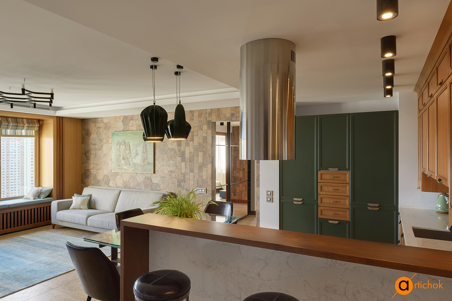 城市中的普罗旺斯·四口之家的温馨空间-5