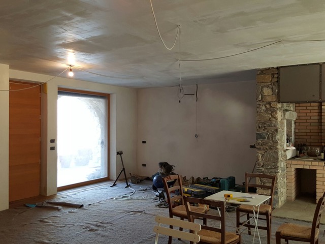 别墅，餐厅·木材和石头-22