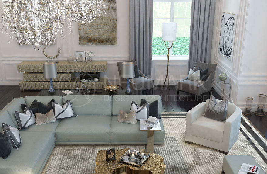 莫斯科英伦风豪华别墅设计-5