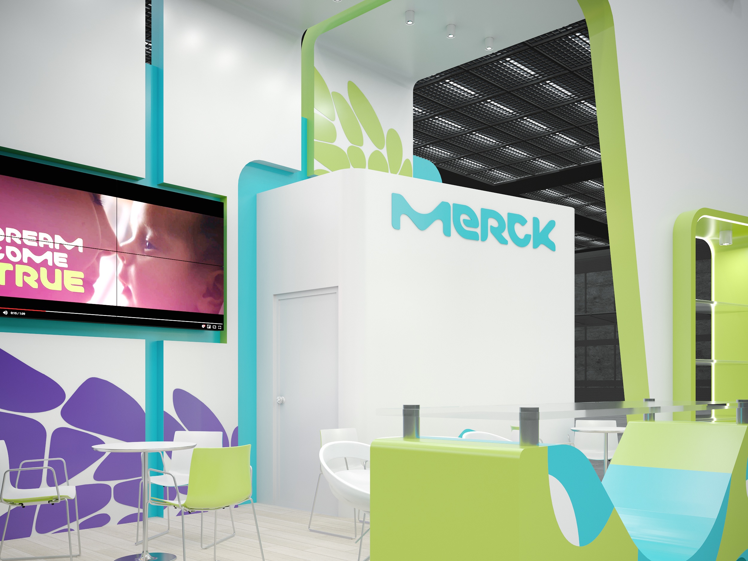 莫斯科 30 平米 Merck 展位设计-6