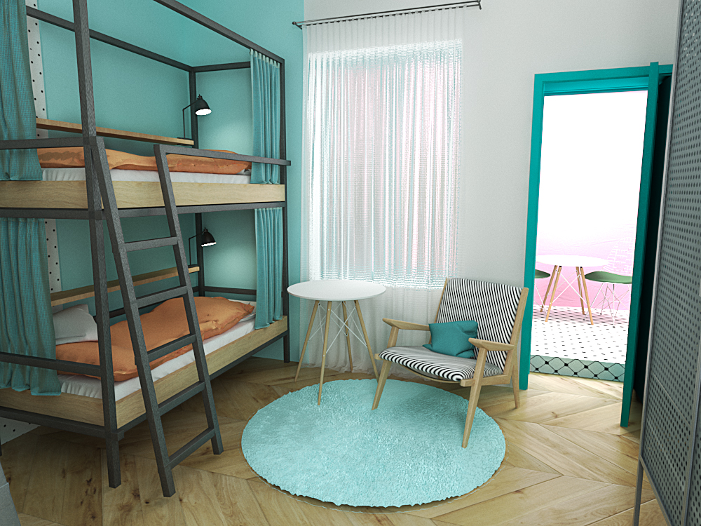 格鲁吉亚 Sololaki 青年旅舍——简约时尚的空间设计-12