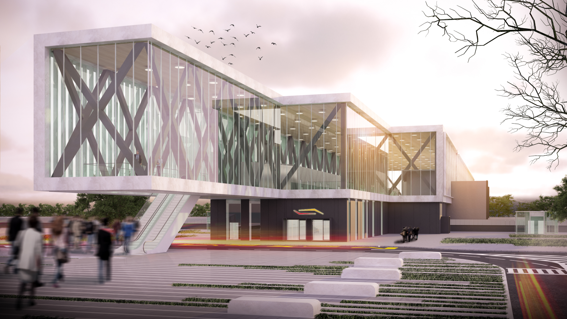 Podgorica 主火车站——百万乘客的现代舒适之桥-1