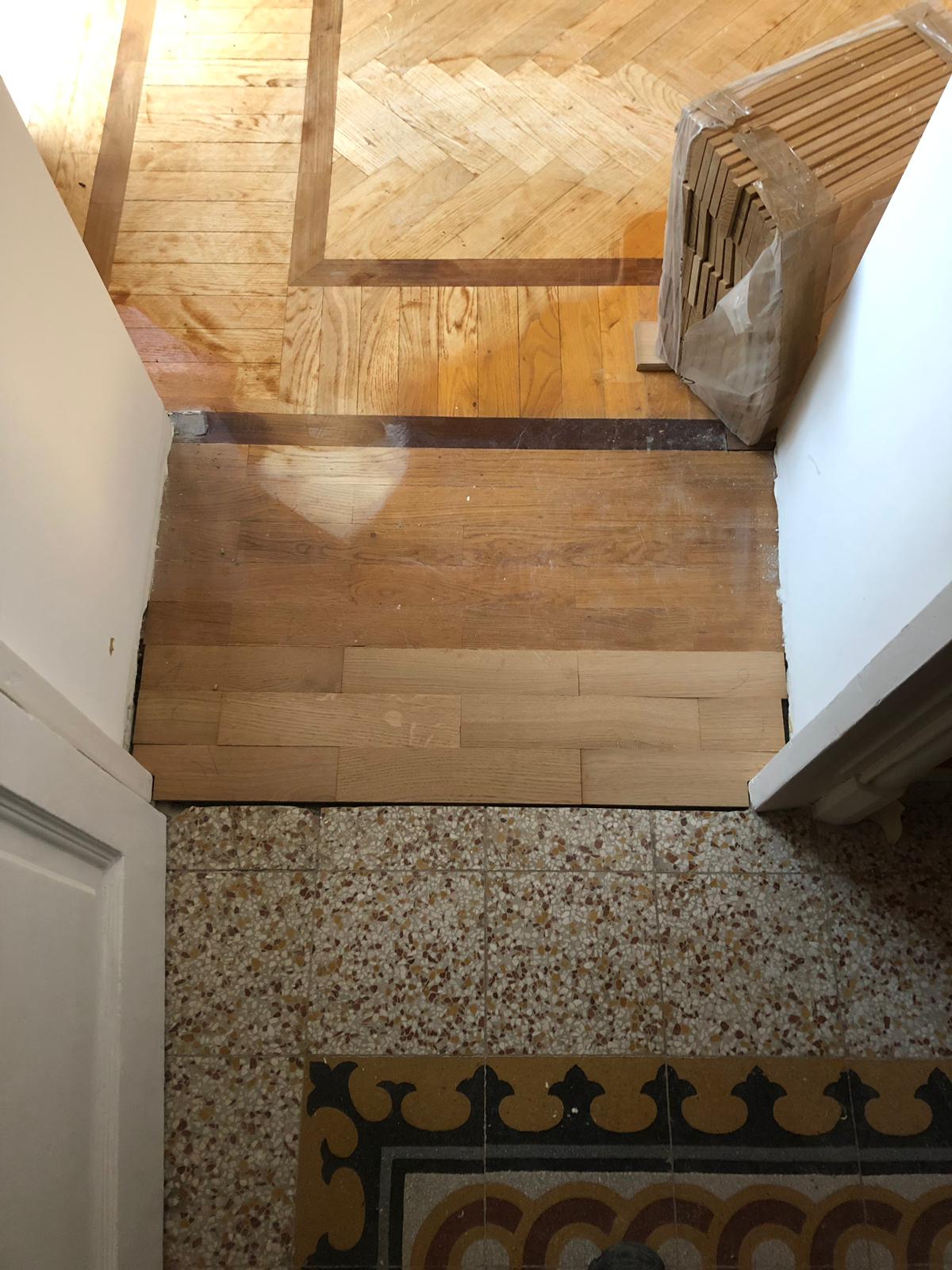 2019 年完成的鱼骨拼木地板修复工程-6