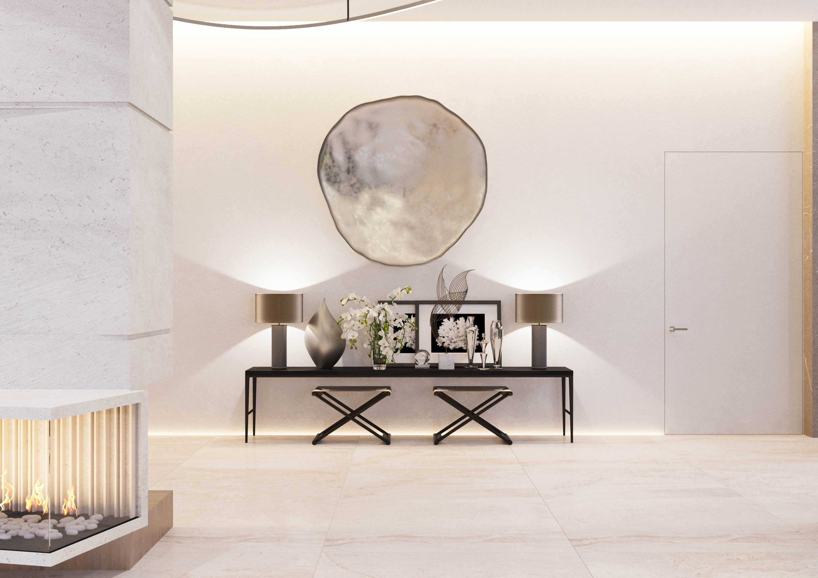 莫斯科乡村别墅 | 2017 年完工的单家庭住宅室内设计案例-36