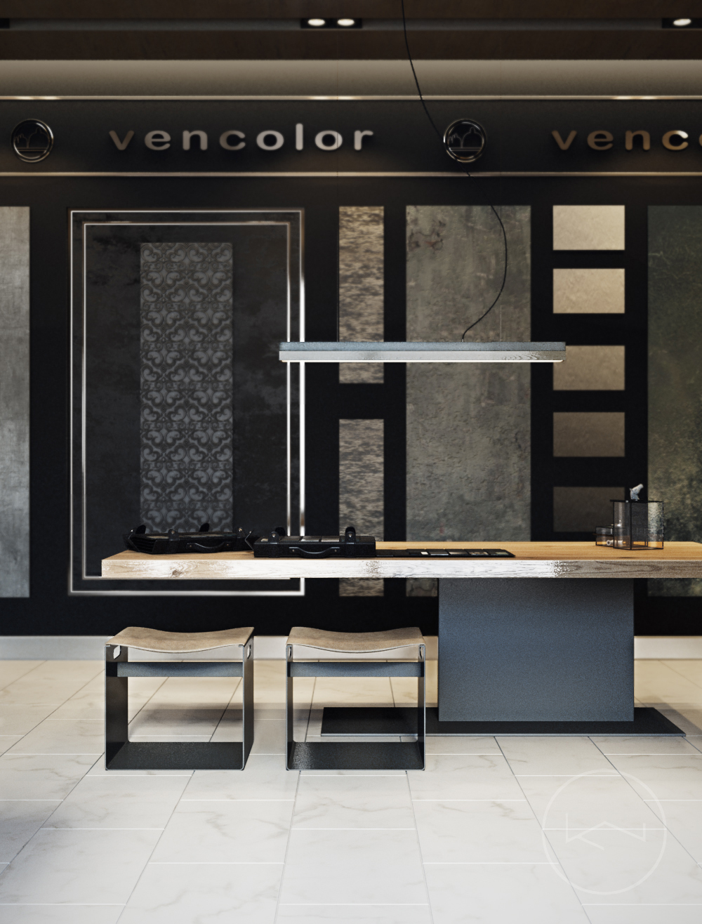 时尚 Vencolor 展示空间设计-7