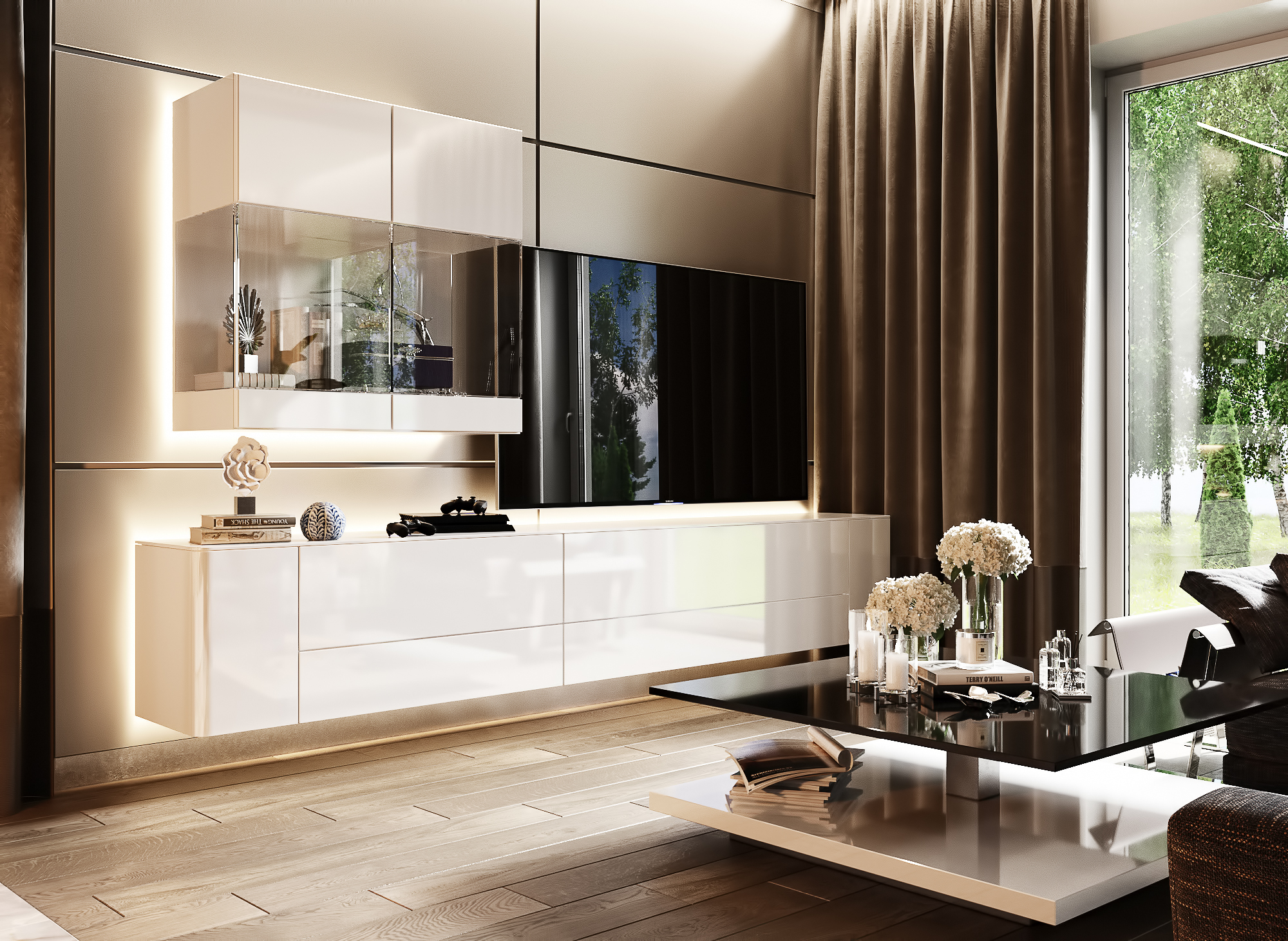 莫斯科 70 平米私人住宅客厅设计-3