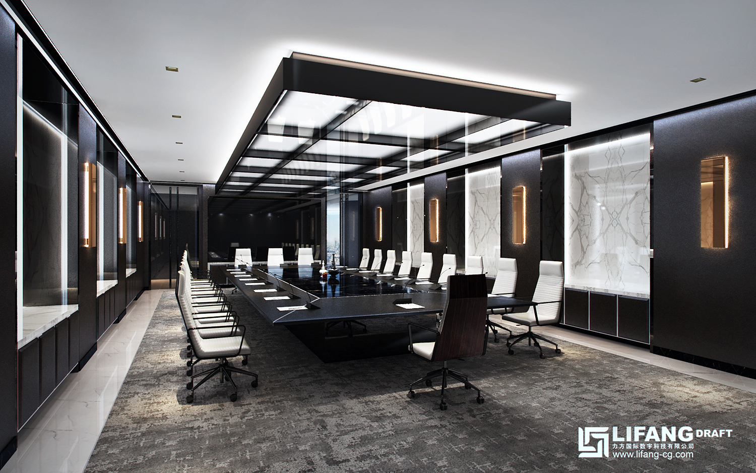 专业室内渲染公司展示办公空间设计佳作-1