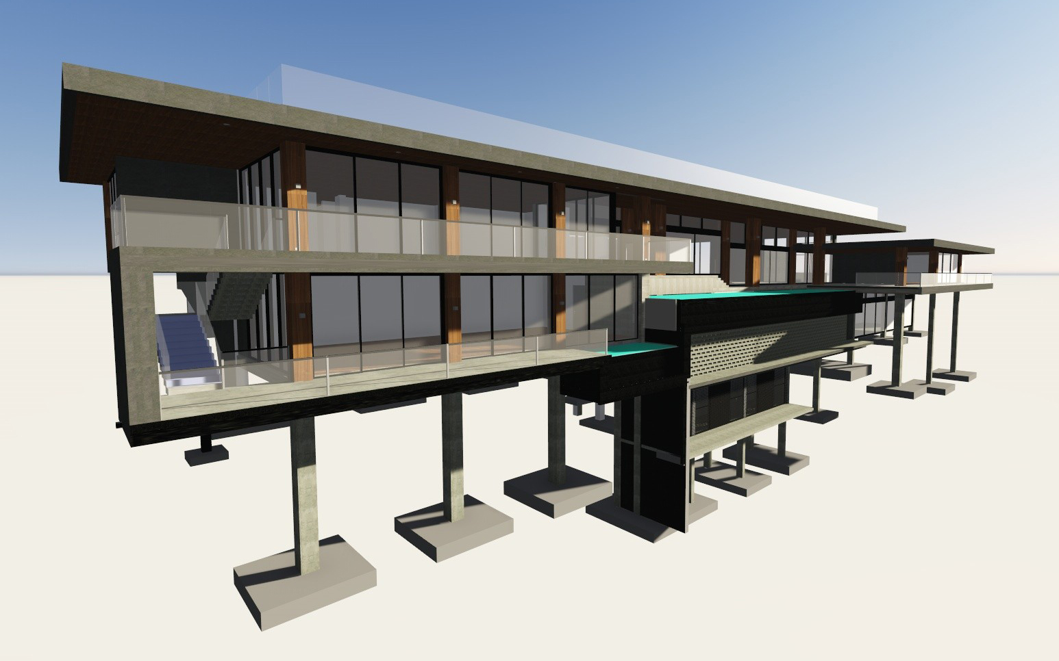 山间周末度假屋设计-22