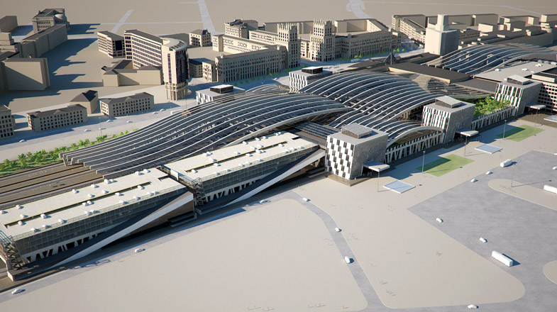 Minsk·Central(梦幻透明屋顶下的 Minsk 中央车站综合体)-7