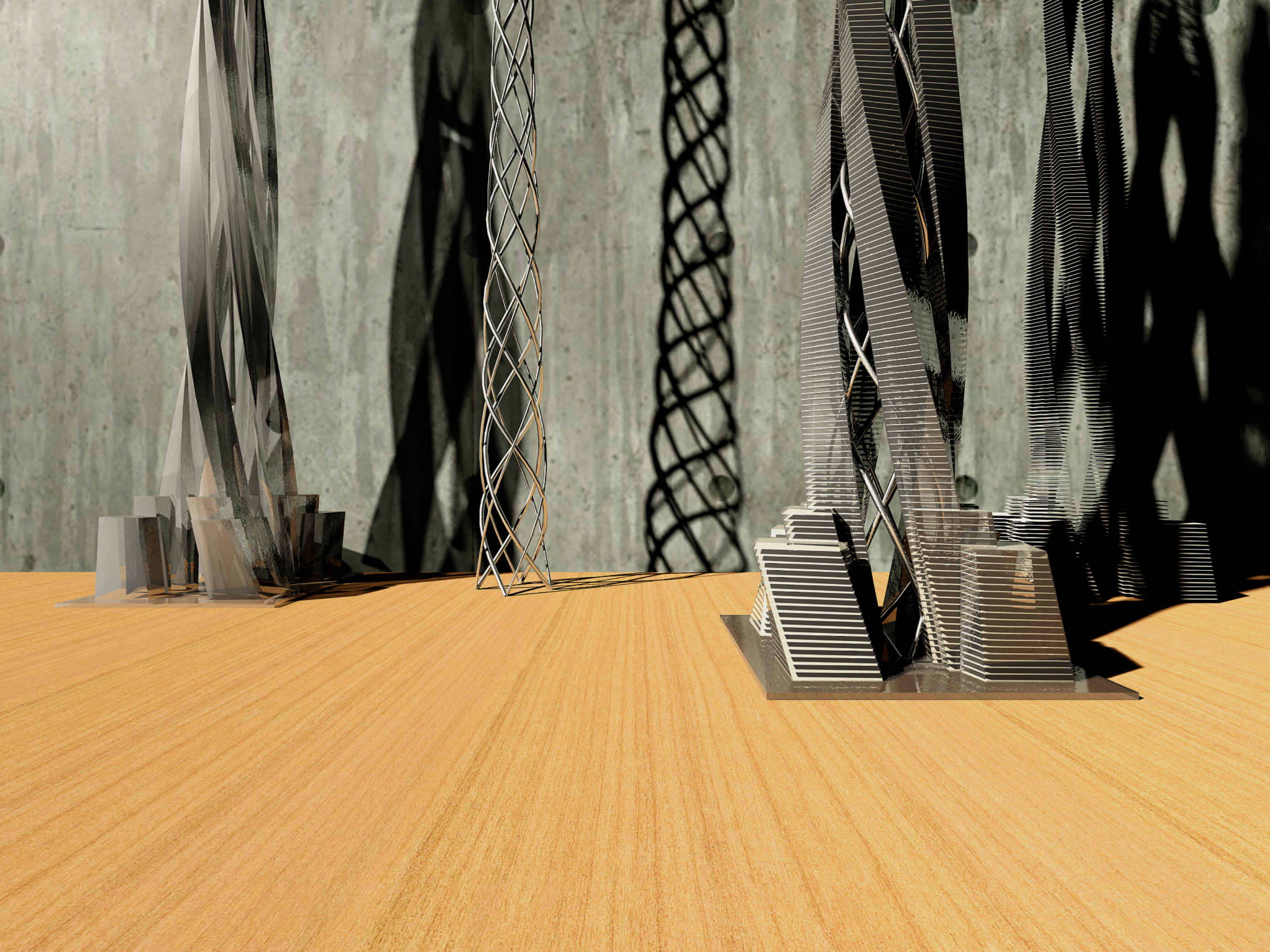 迪拜 4T1 扭曲摩天大楼——未来城市综合体设计-13