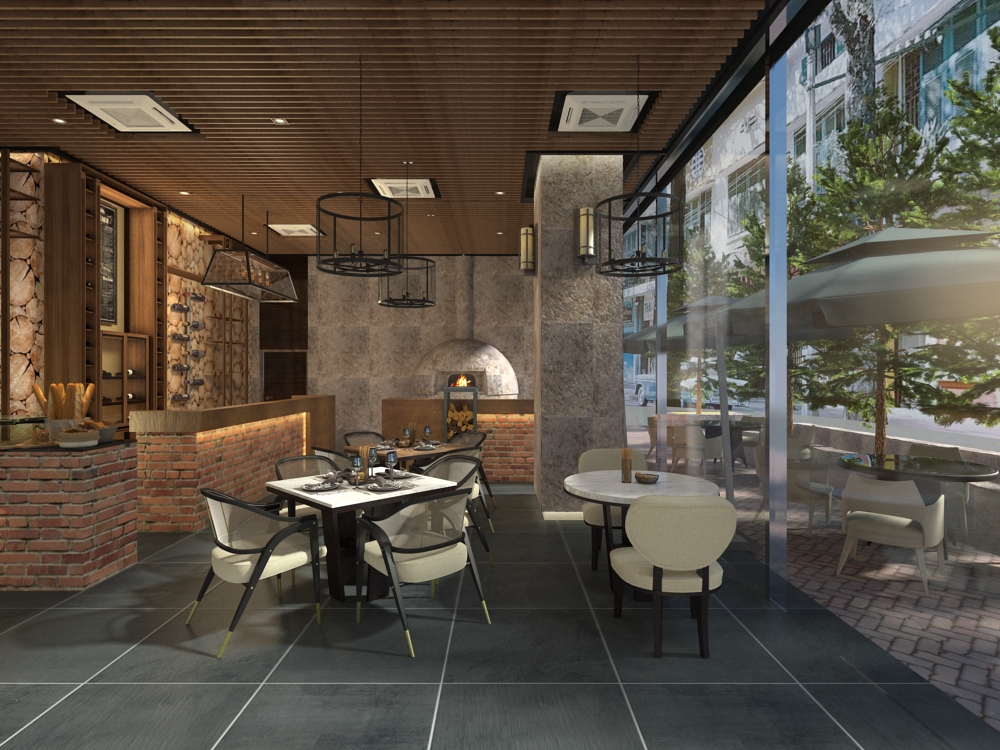 Interior Design - BASILICO Restaurant-6