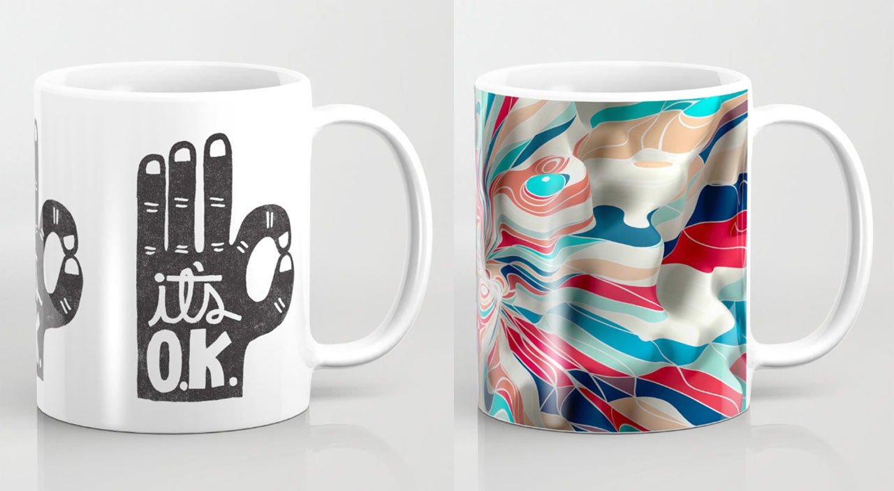 《设计牛奶》携手 Society6，带来独特设计的咖啡杯-0