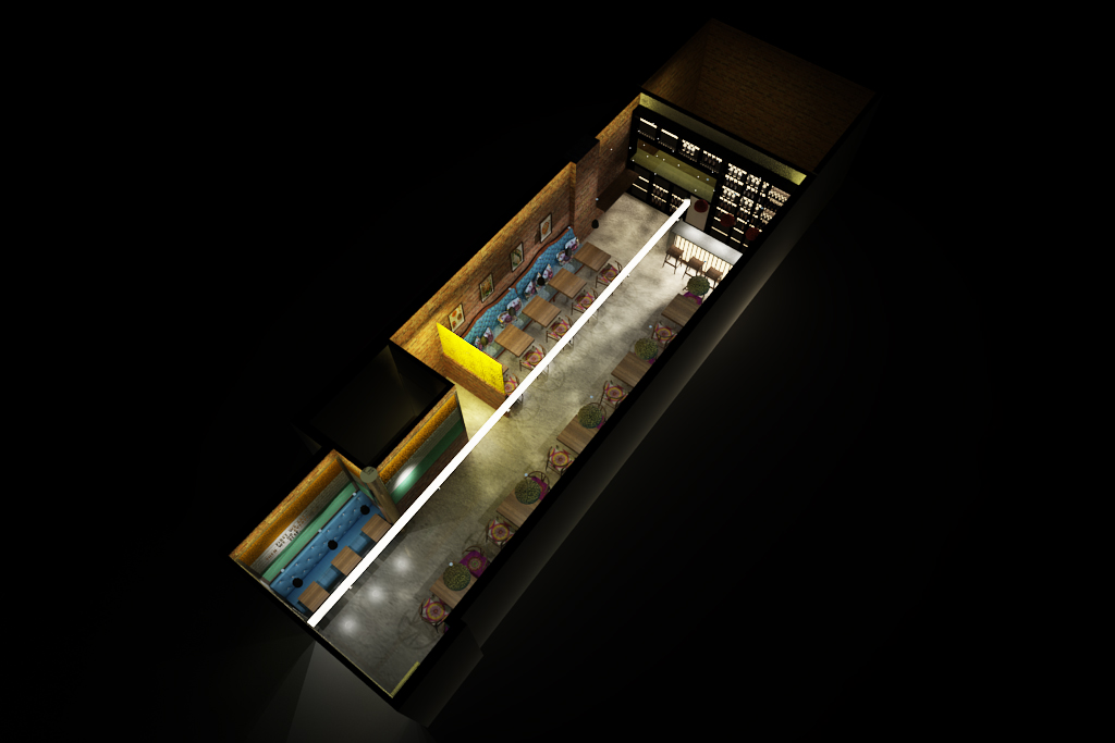 38 街印度自助餐厅 | 砖墙与暗墙的巧妙融合-0