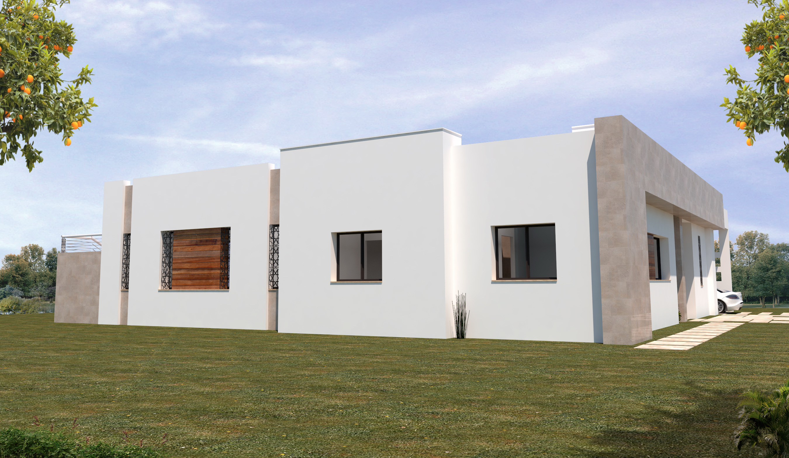 简约精致的橙园别墅设计-3