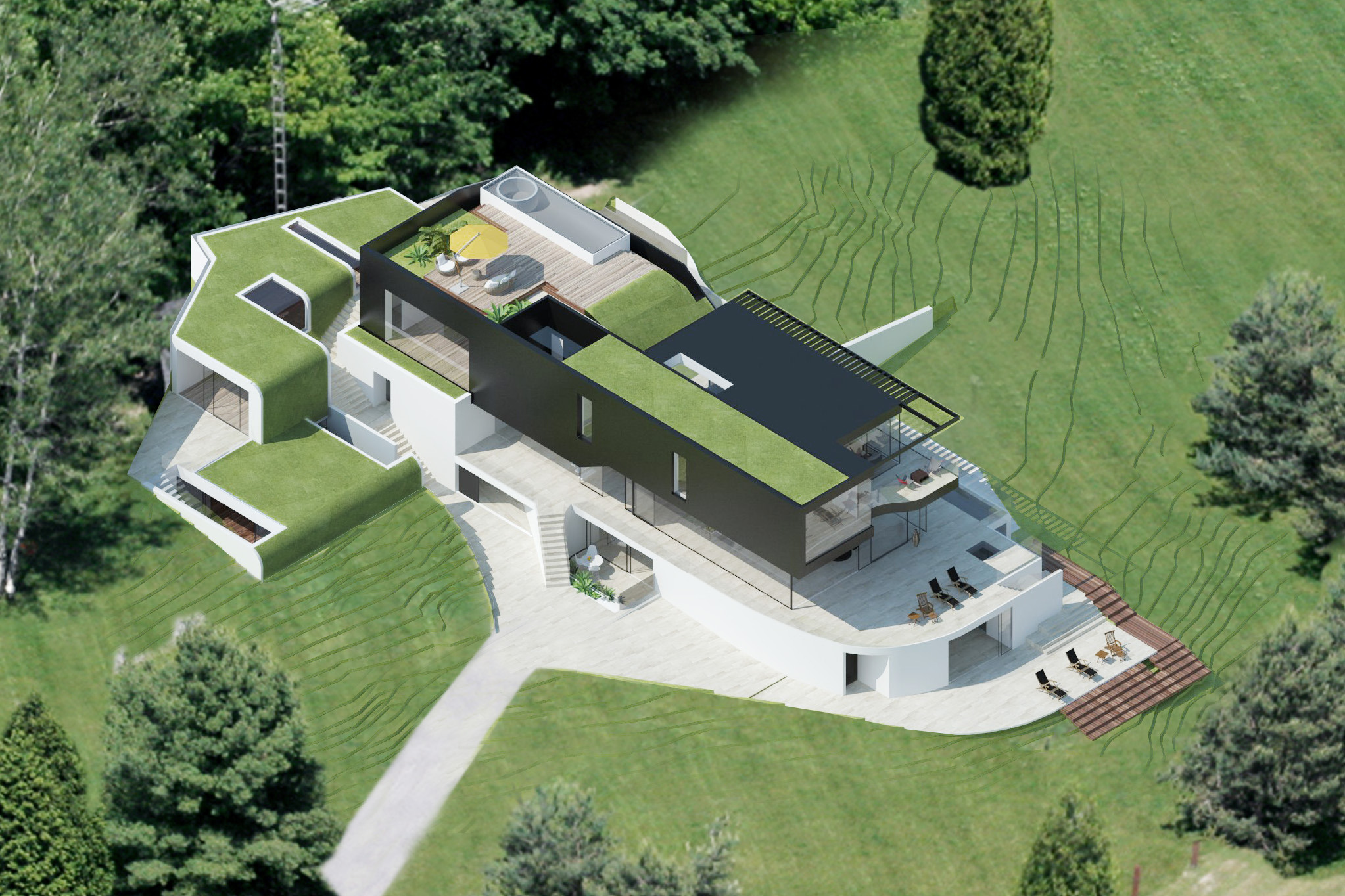 伦敦音乐家庭的山顶别墅设计-17