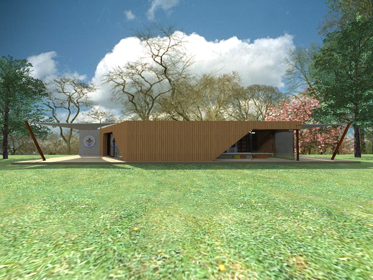 2017 年木结构新 Scouts 总部室内设计-2