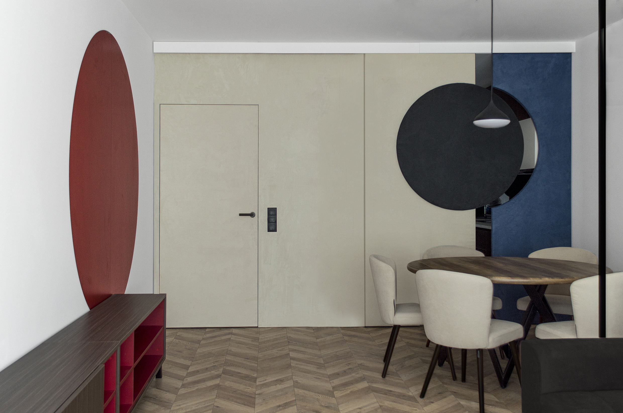 保加利亚索非亚公寓的包豪斯风格室内设计-4