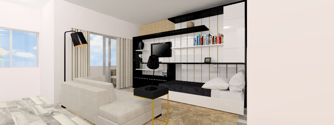 2015 年嵌入式书架床设计-17