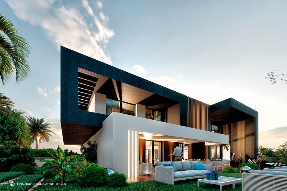 融合景观的豪华别墅设计-0