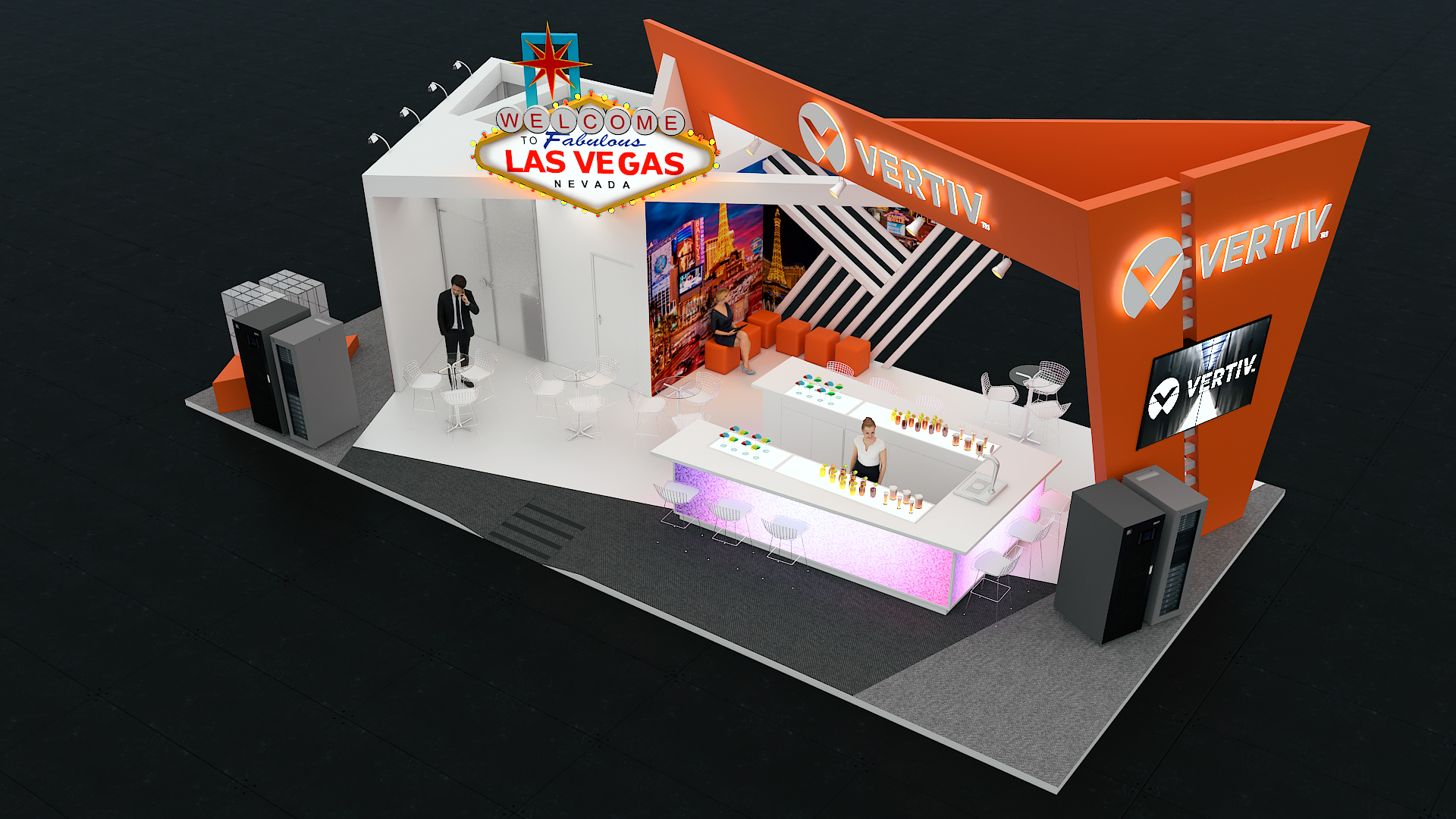 巴西 Vertiv98 平米网络中心 现代简约风格-8