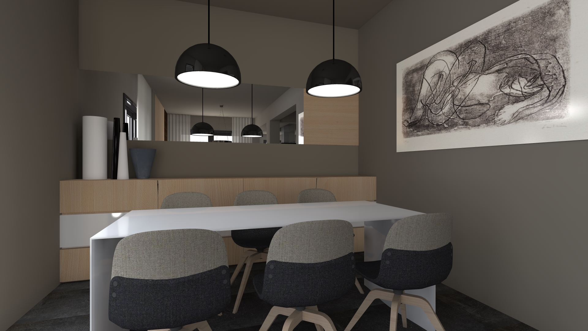 120 平米公寓，打造极简生活空间-1