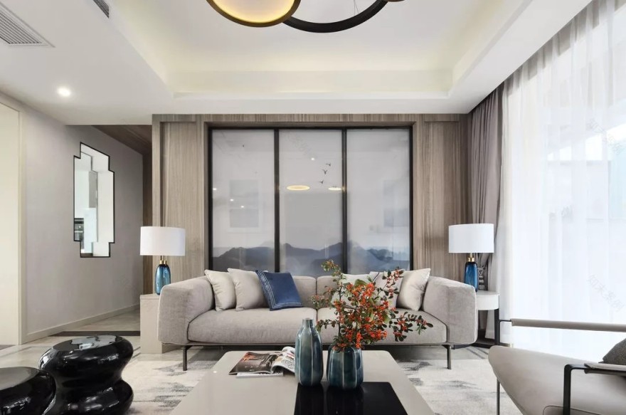 江南水韵——无锡沁春园 160m²新中式空间设计-4