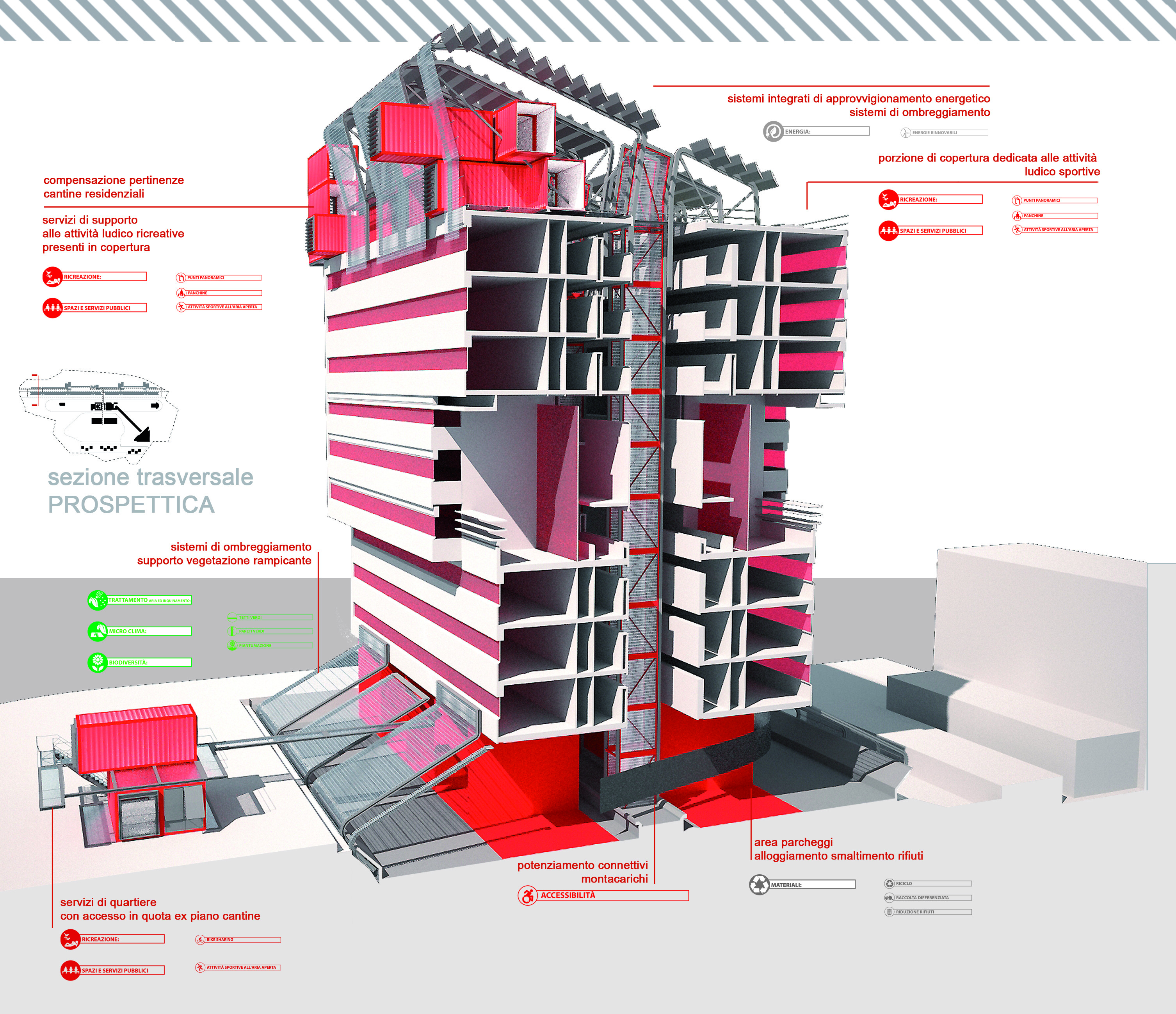 罗马城市再生项目“Rigenerare Corviale”-10