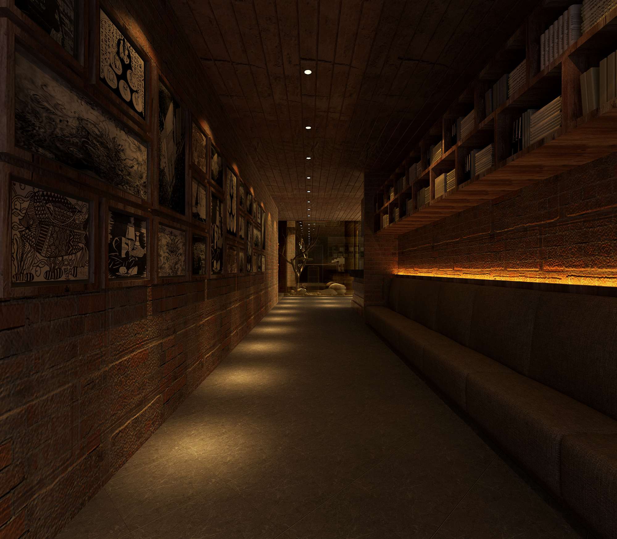 沈育晖作品  餐饮 咖啡厅800平-1