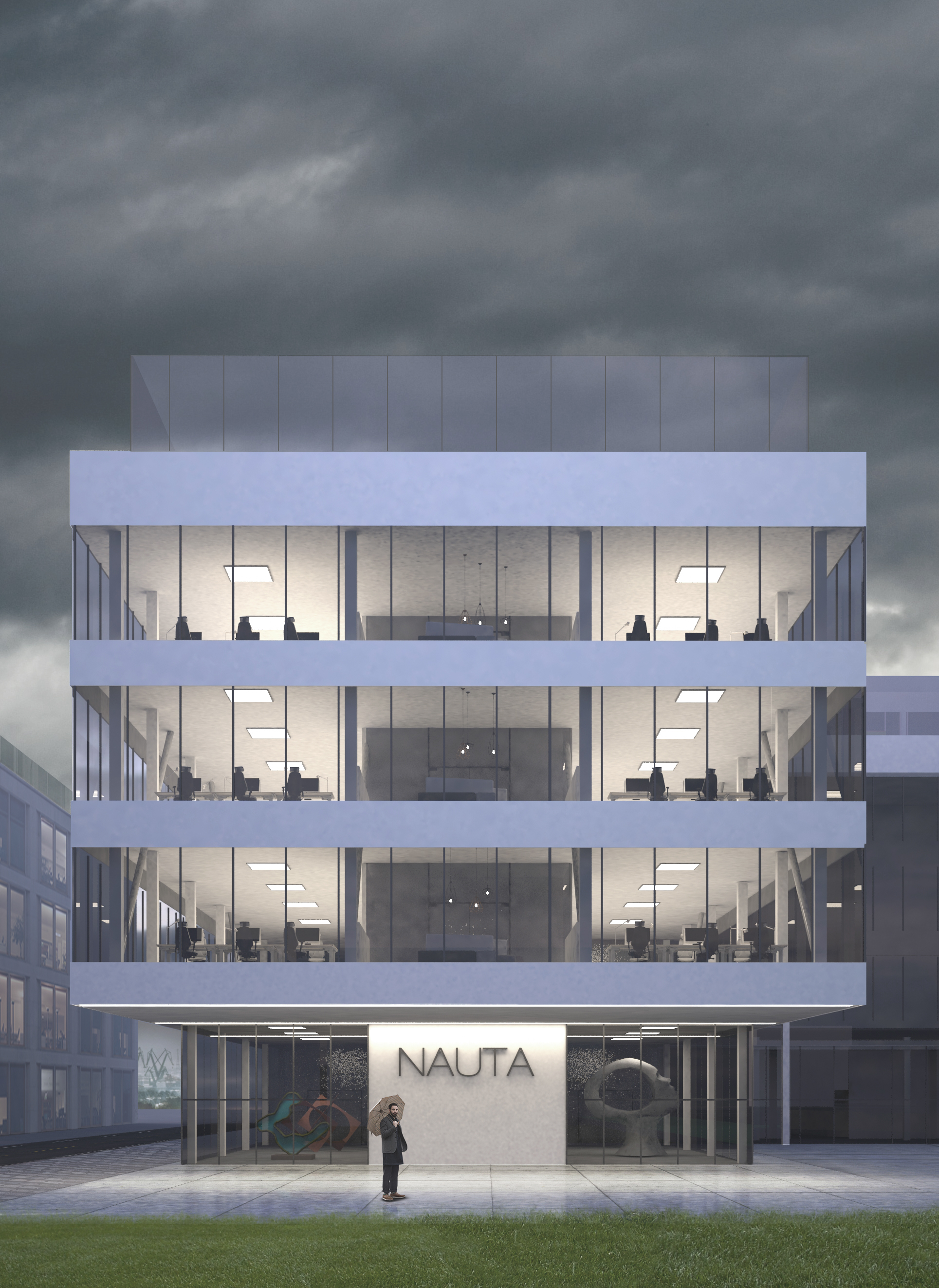 波兰 Gdynia 市“Nauta”行政中心改造-1