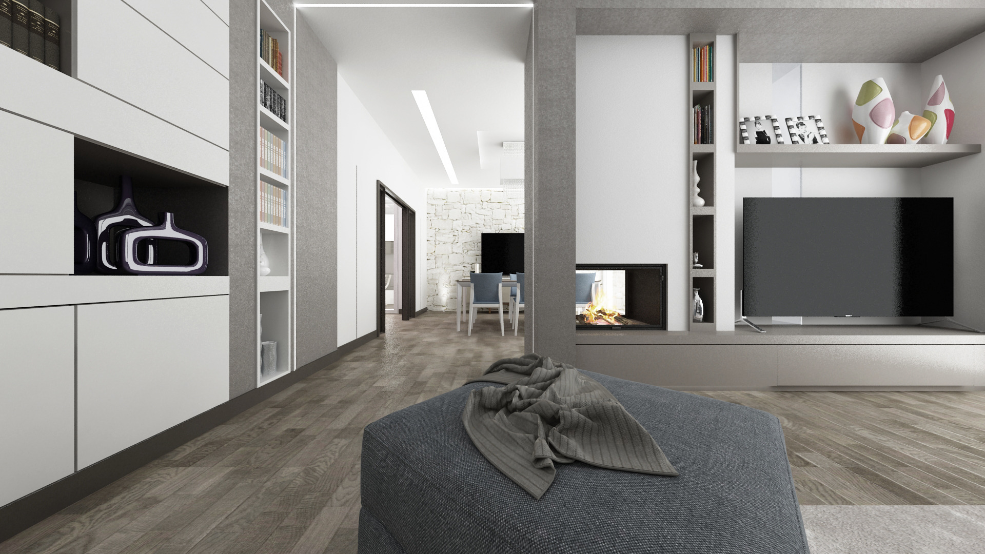 现代家庭别墅设计，室内外和谐共生-23