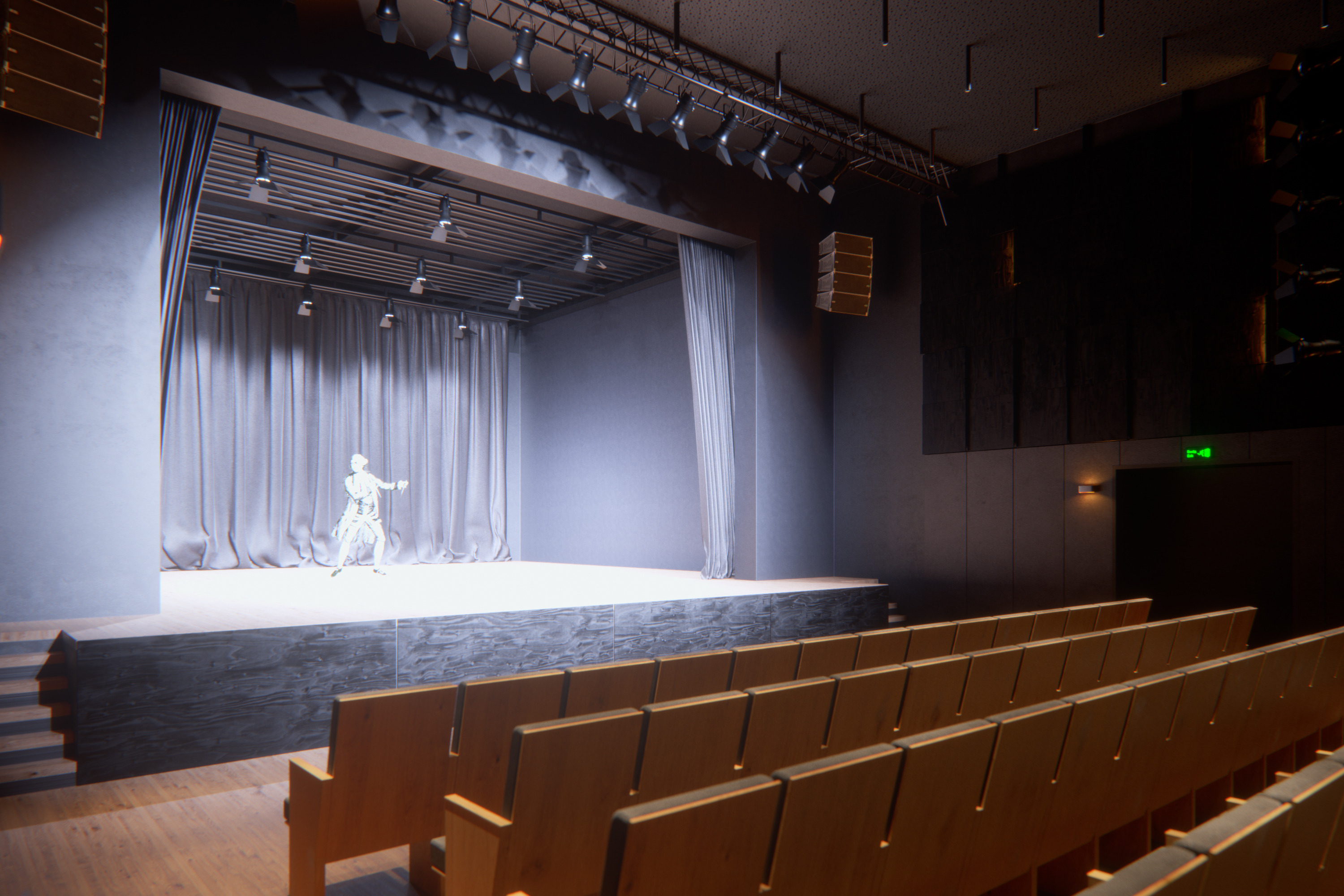 乌克兰 Kniahynyn 社区剧院室内设计-3