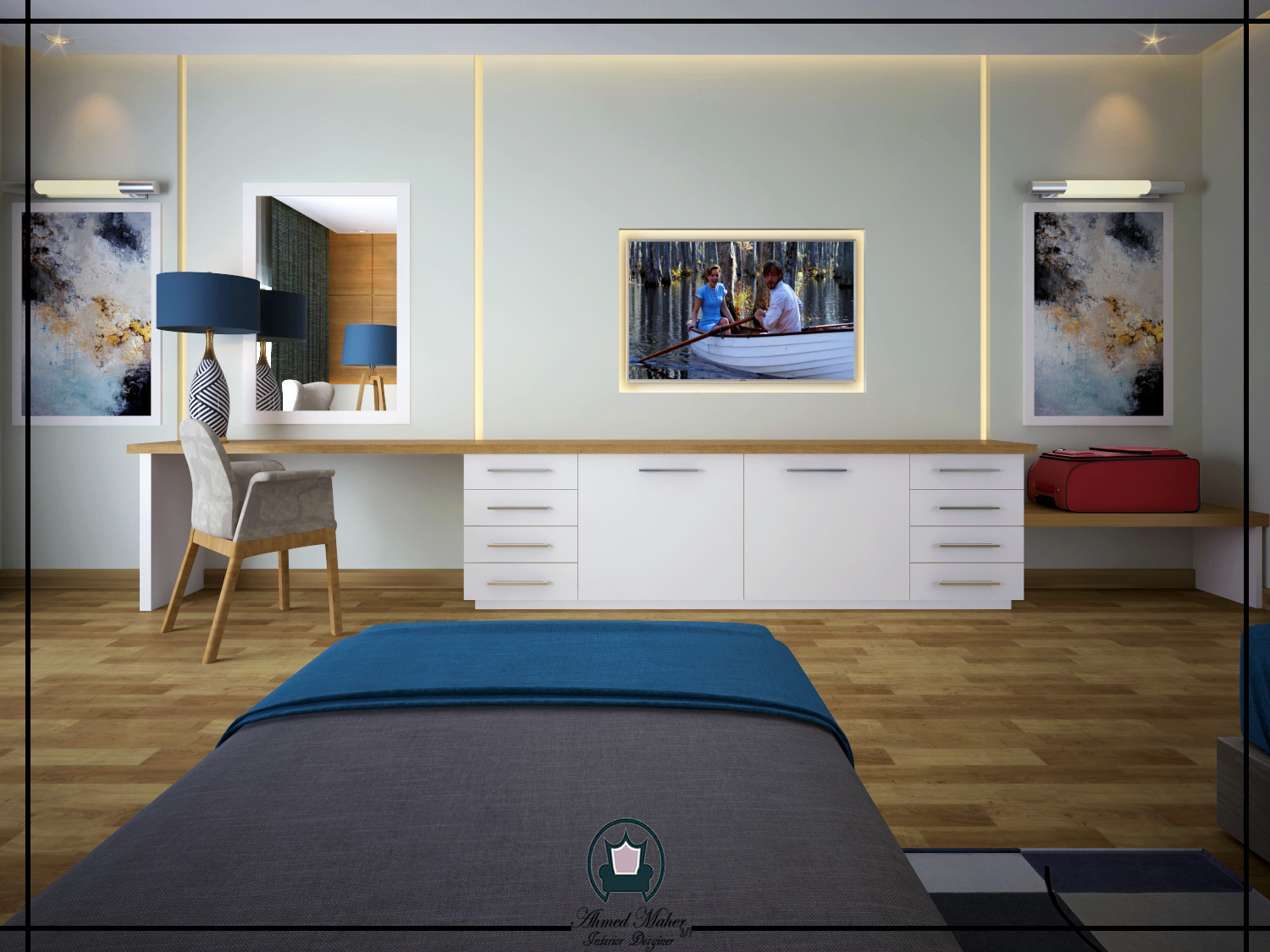 简约双卧酒店设计-5