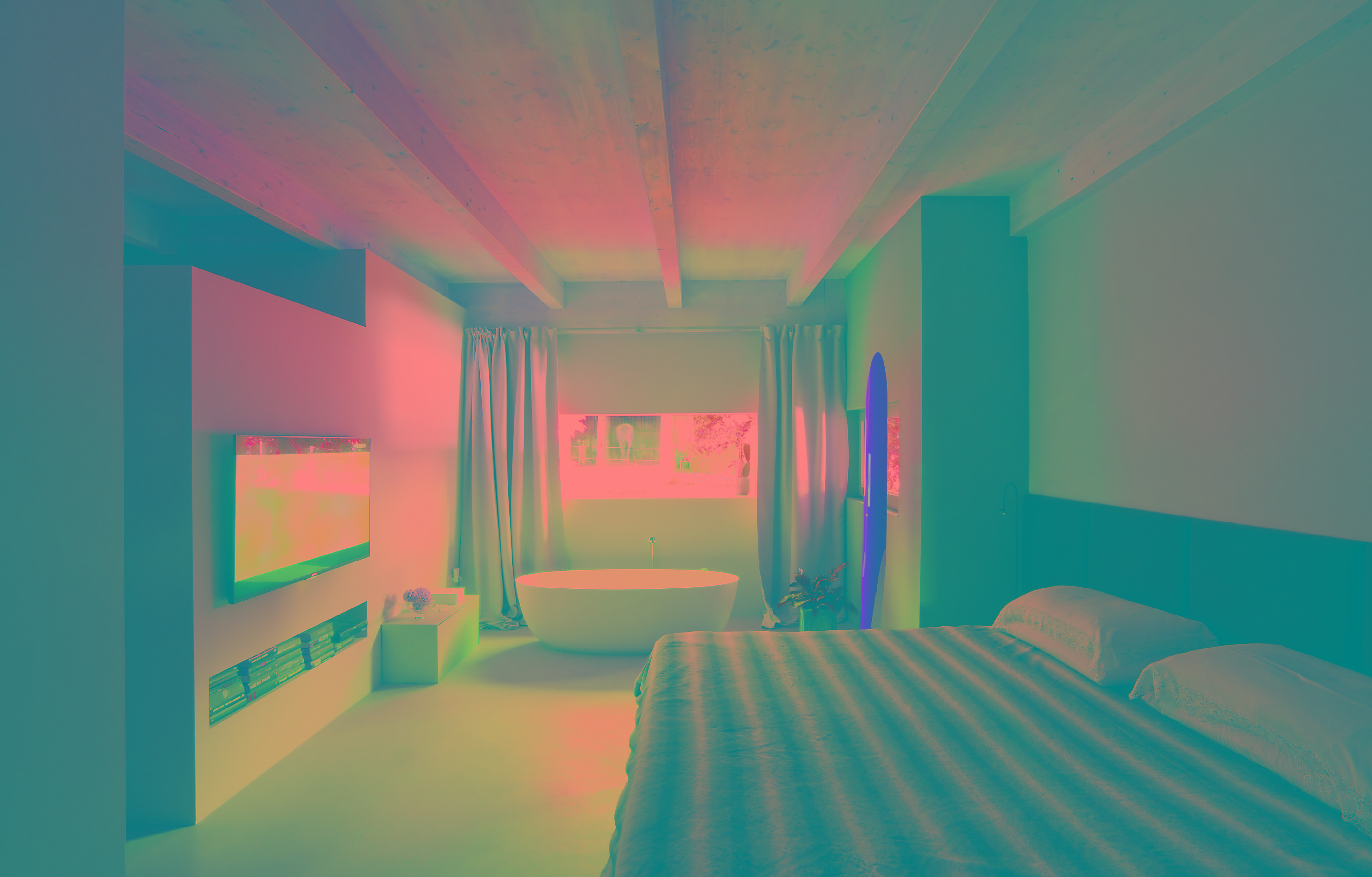 单层别墅,极简风格与自然元素融合-13