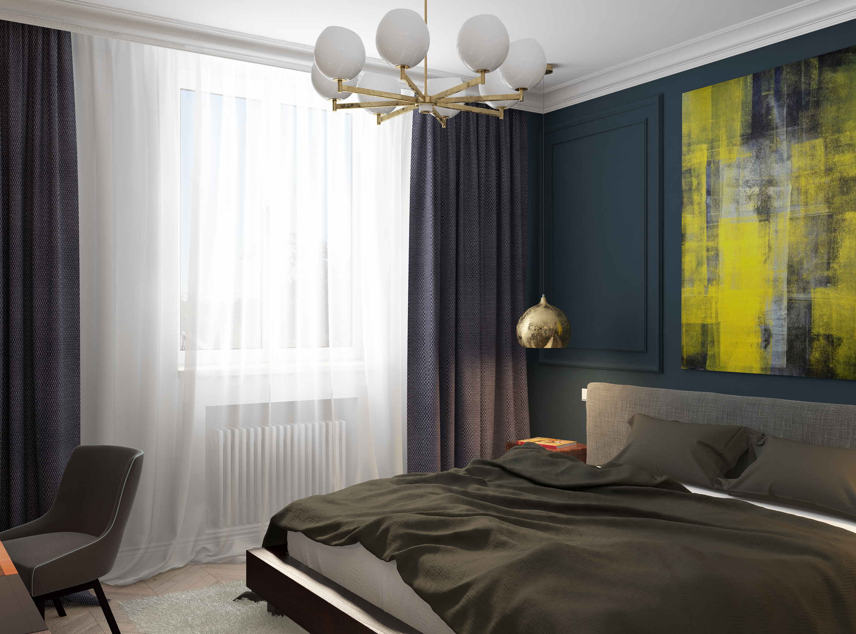 三口之家 100 平米私密住宅设计-6